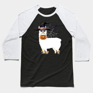 Happy Llamaween funny Halloween Llama costume gift Baseball T-Shirt